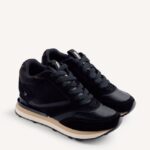 ZAPATILLAS SATINADAS PIEL CUÑA LANDFALL negro