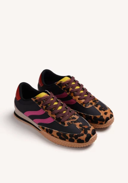 ZAPATILLAS NEGRO PIEL Y NYLON